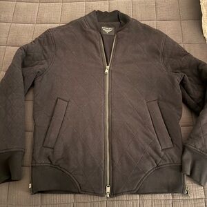 Athleta Women’s black Quilted Bomber Jacket